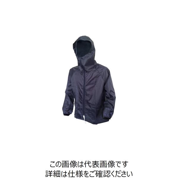 喜多 前開きヤッケ No80 ネイビー L NO80-NV-L 1着 236-1986（直送品）