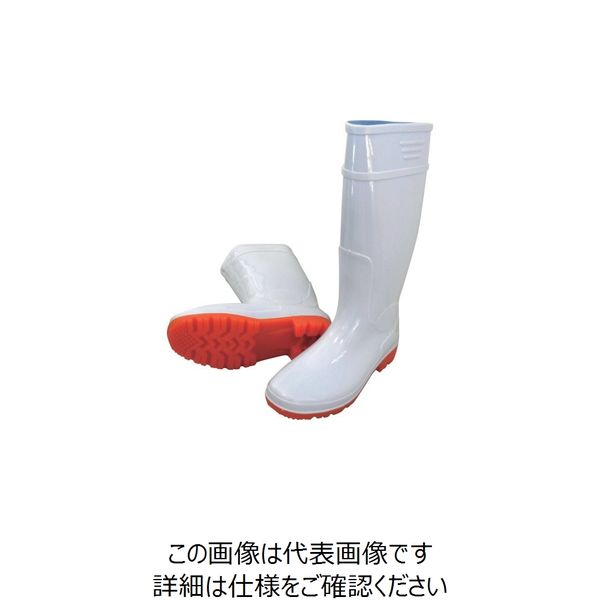 喜多 耐油ロング長靴 ホワイト 27.0 KR970-WHT-27.0 1足 219-9690（直送品）