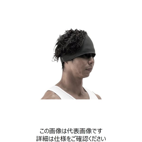 喜多 冷感ヘアバンド SHAKE & COOL仕様 No9690 ブラック フリー NO9690-BLK-FREE 1枚 232-1946（直送品）
