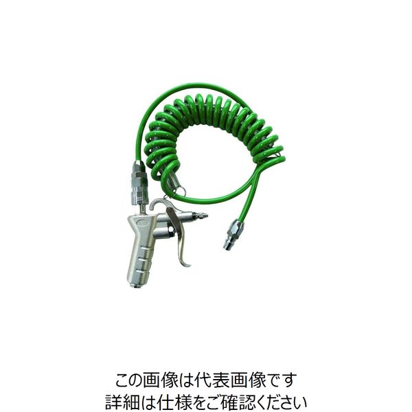 近畿製作所 近畿 スクリューエアーホース カプラ付 エアーダスターガンセット K-601R-07SC 1セット 176-1333（直送品）