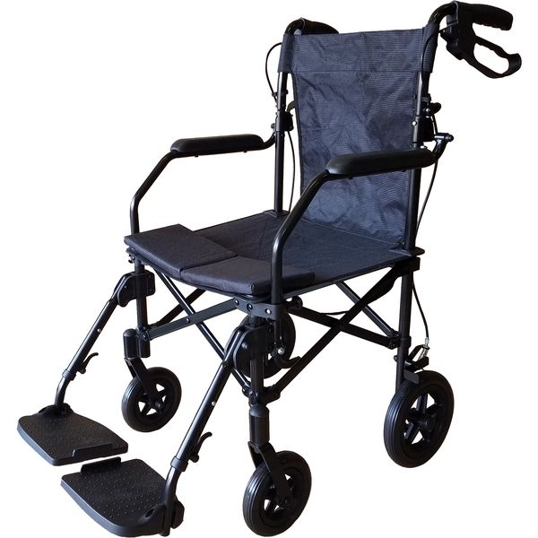 チノンズ 耐荷重100kg 携帯製に優れた折畳式の簡易車椅子 ジョイ