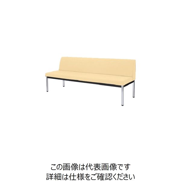 ミズノ スリムタイプロビーチェア背付 アイボリー MBC-S12NE-V-IV 1台 101-0926（直送品）