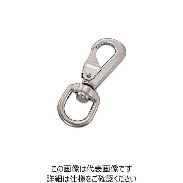 水本機械製作所 水本 ステンレス アイスナップ 線径4mm長さ71mm F-1 1個 849-1493（直送品）