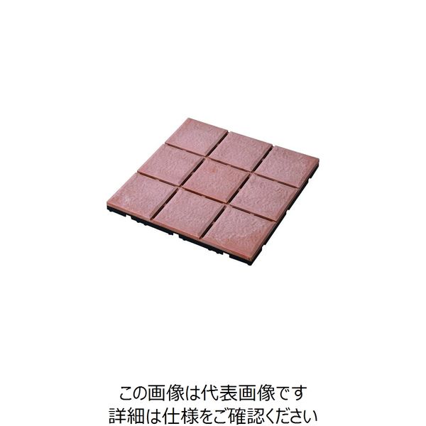 ベランダ用 屋外ジョイントタイル(人工木ウッドタイプ) 27枚セット セラミック調ブラウン_33789 MCJ-9(BR)27P（直送品）