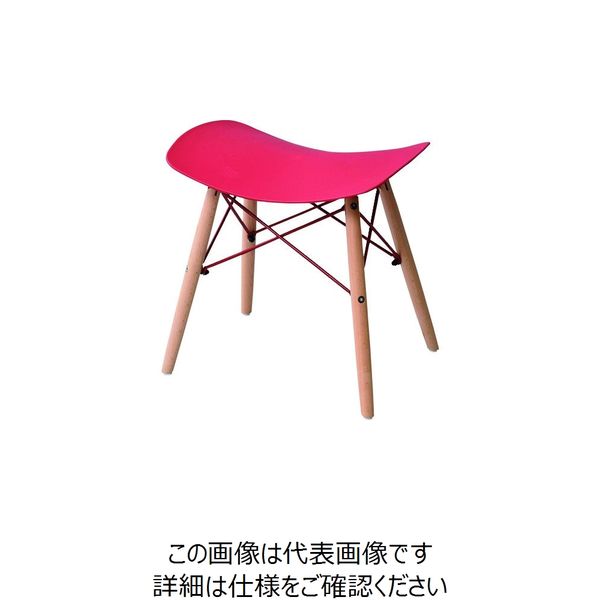 山善 木製おしゃれスツール プラリア_36346 PRC-S(RBR) 1脚 138-9902（直送品）