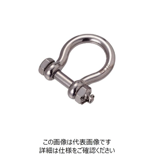 水本機械製作所 水本 ステンレス オタフクボルト止めシャックル OBS-8 1個 849-2084（直送品）