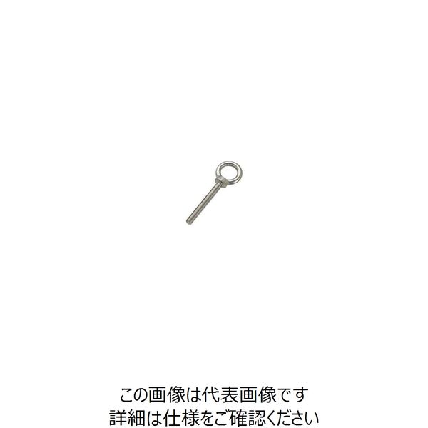 水本機械製作所 水本 ステンレス つば付ロングアイボルト（ミリネジ） 捻長40mm LT-4M 1個 849-1855（直送品）