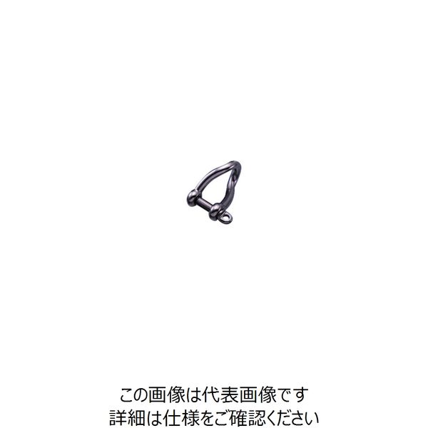 水本機械製作所 水本 ステンレス ヒネリシャックル 長さ37mm内幅16mm SPT-8 1個 849-2822（直送品）