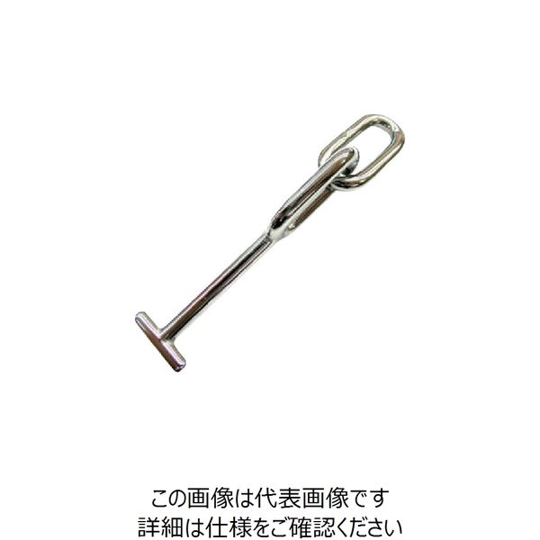 水本機械製作所 水本 ステンレス 車体ドア留め金具B型 全長125mm DFB-1 1個 848-9735（直送品）