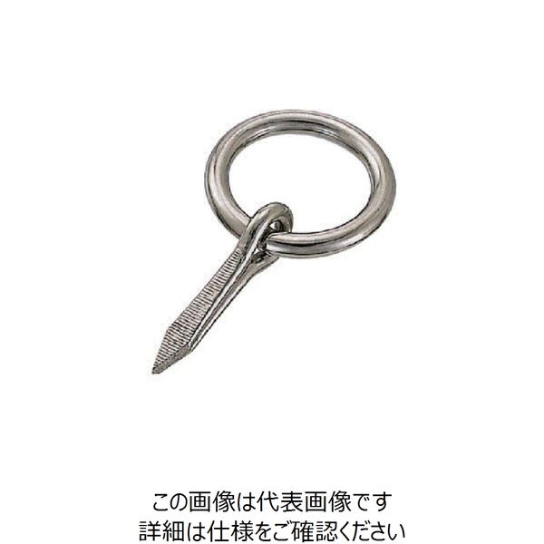 水本機械製作所 水本 ステンレス 打ち込み丸カン 線径8mm CR-8 1個 849-1208（直送品）