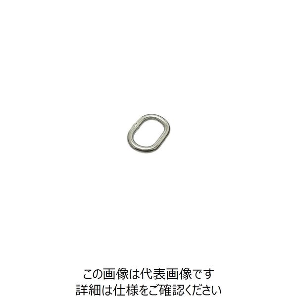 水本機械製作所 水本 ステンレス 楕円リンク 線径4mm内長26mm RO-4 1個 849-2403（直送品）