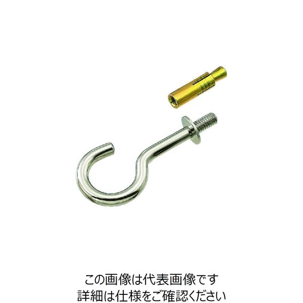 水本機械製作所 水本 ステンレス 吊りフック（ブネジ）（カットアンカー付） 線径12mm QH-12W 1個 154-3241（直送品）
