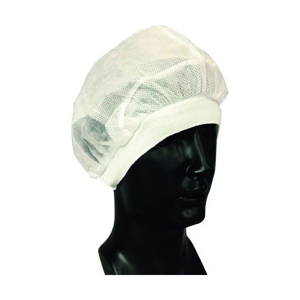 東京メディカル でんでん帽 バンド付フィットタイプ ホワイト Mサイズ 100枚入り CA-307WM 1箱(100枚) 250-4469（直送品）