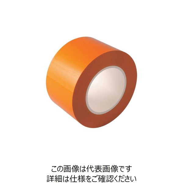 日東電工 日東エルマテ ラインテープEーCR(BC) 0.16mm×75mm×50m オレンジ E-CR75YR 1セット(12巻)（直送品）