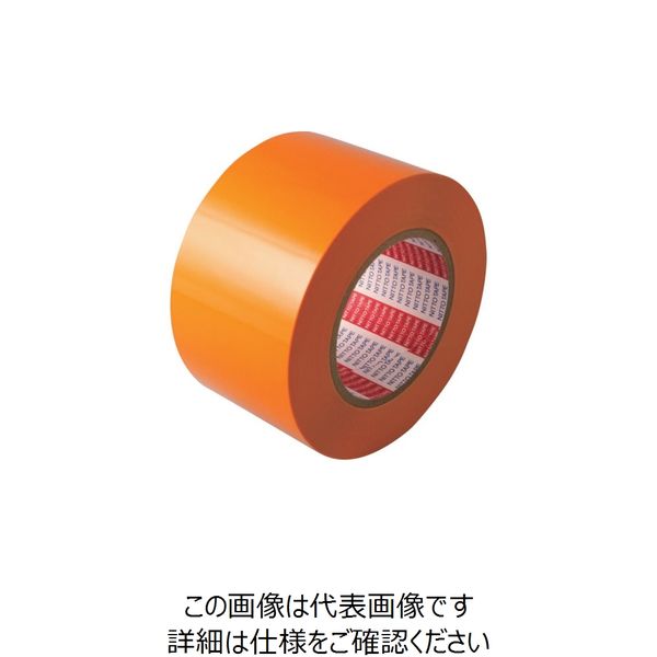 日東電工 日東エルマテ ラインテープEーOC(BC) 0.16mm×75mm×50m 黄赤 E-OC75OR 1セット(12巻) 220-5885（直送品）