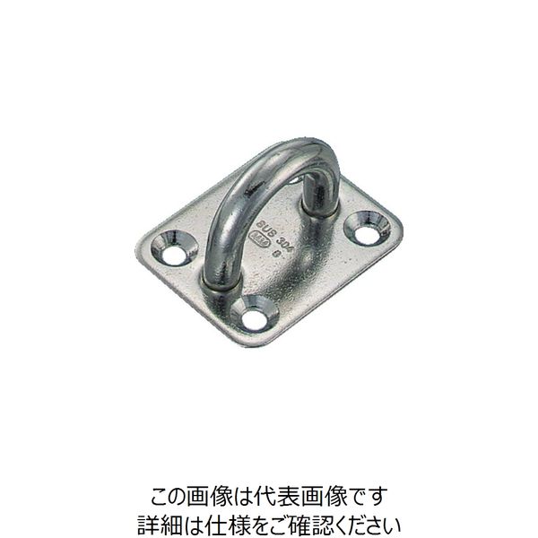 水本機械製作所 水本 ステンレス アイプレート 30mm×34mm B-039 1個 849-0706（直送品）