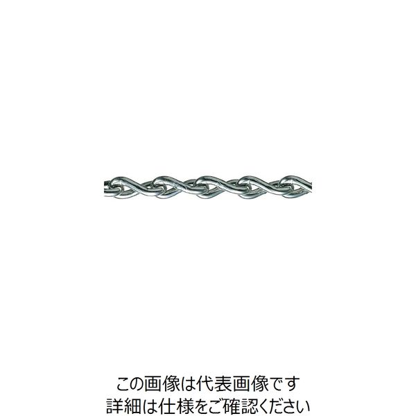 水本機械製作所 水本 【要長さ指定】SUS304ステンレスツイストリンクチェーン 9TーB 28.1~29m 9T-B-29C 1本（直送品） 161,414円