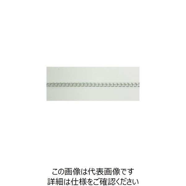 ニッサチェイン アルミカラーチェン 30m 銀 AS16F-SV 1本 126-9323（直送品）