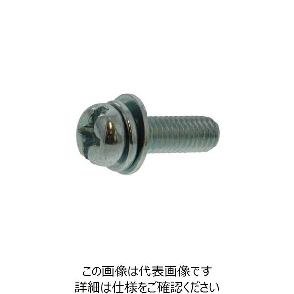 SUNCO 三価ブラック (+ー)ナベP=3 3×6 (1500本入) 10-00-0203-0030-0060-04 1箱(1500本)（直送品）
