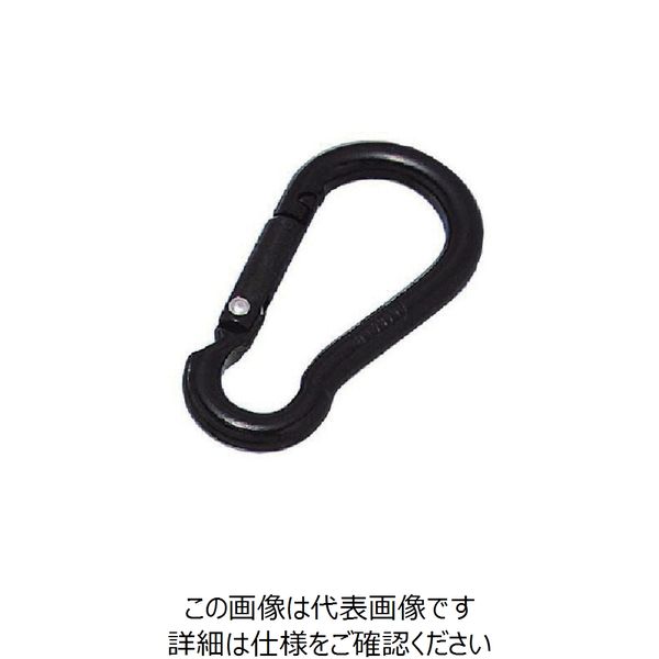 水本機械製作所 水本 アルミスナップフック（アルマイト付） ブラック 線径8mm 長さ78mm ALB-8BK 1個 849-0574（直送品）