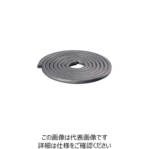 ジャパンマテックス Matex ケミカル用グランドパッキン(黒) 幅16mm×長さ3m×高さ16mm 6520-16.0-3M 1巻（直送品）