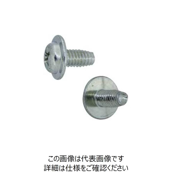 SUNCO 三価ホワイト SタイトナベWH=10 日東精工 4×8 (1000本入) 30-00-N00W-0040-0080-03（直送品）