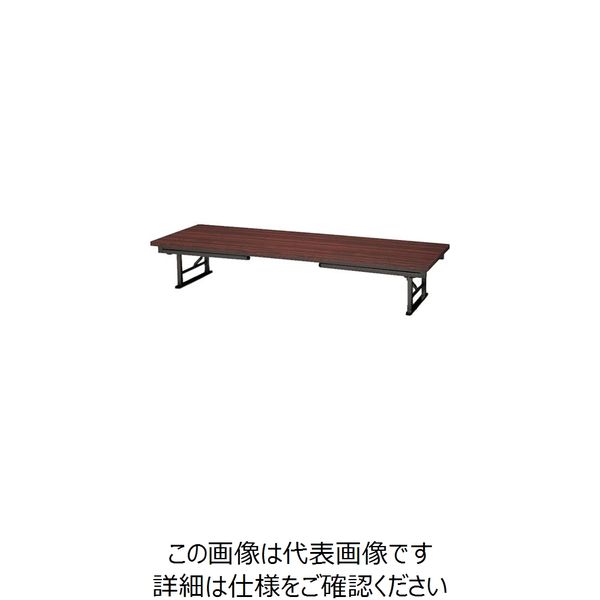 ナイキ 折りたたみテーブル 外寸法:W1800×D600×H700(330) 7360-WH 1台 868-4562（直送品）