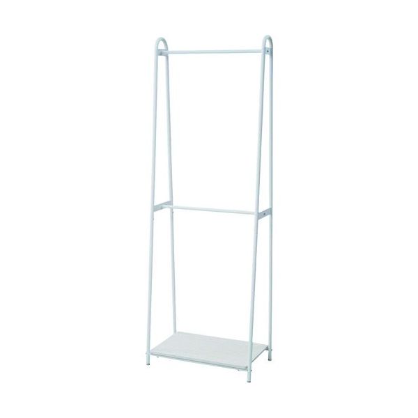 山善 おしゃれハンガーラック 棚付き 2段掛け_36153 ASH-T(WW/WH) 1台 138-9986（直送品）