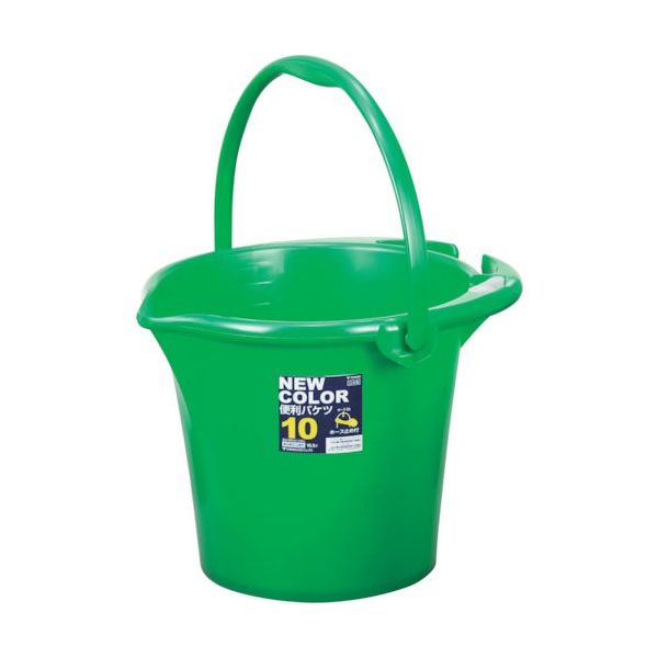 新輝合成 TONBO ニューカラー便利バケツ10 グリーン 02030 1個 230-4527（直送品）