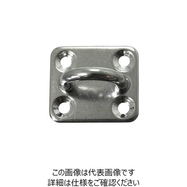 ニッサチェイン ステンレス角型アイプレート 6mm B-1947 1セット(5個) 126-4526（直送品）