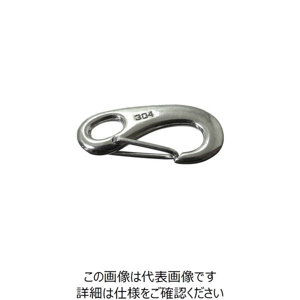 ニッサチェイン ステンレススプリングスナップ 70mm B-1628 1セット(5個) 127-8698（直送品）