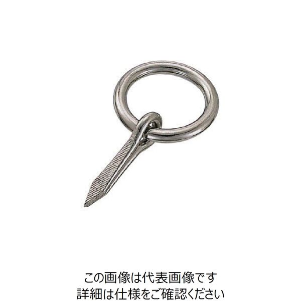 水本機械製作所 水本 ステンレス 打ち込み丸カン 線径6mm B-029 1個 849-0704（直送品）