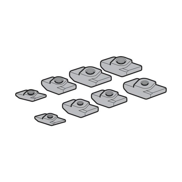 スガツネ工業 SUGATSUNE (120040685)ASー8M4ステンレス鋼製ASナット AS-8M4 1個 824-6763（直送品）