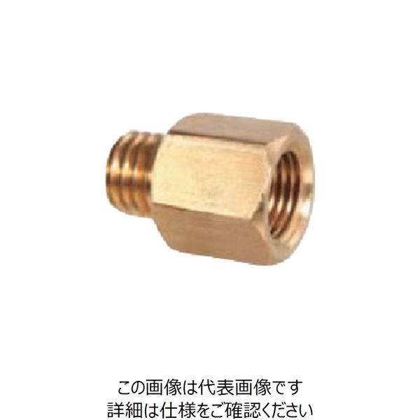パルサーブル パルサールブ 径違い継手 1/4”F×M10×1.5Mアダプター(黄銅製) A032 1個 237-0503（直送品）