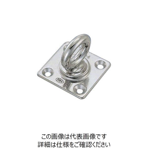 水本機械製作所 水本 ステンレス 回転アイプレート 40mm×40mm A-079 1個 776-4995（直送品）