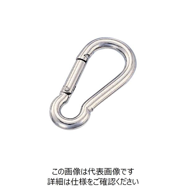 水本機械製作所 水本 ステンレス スナップフックB型 線径5mm 長さ53mm A-096 1個 776-5029（直送品）