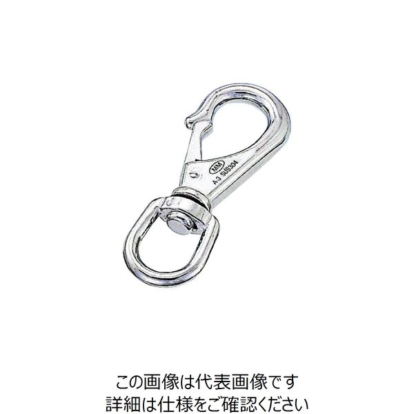 水本機械製作所 水本 ステンレス スイベルスナップ 線径5mm 長さ98mm B-113 1個 849-0748（直送品）