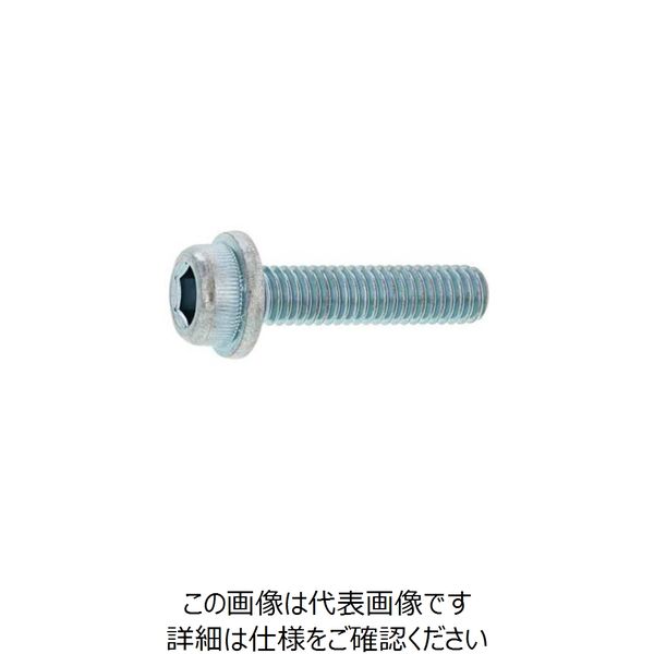 SUNCO 三価ホワイト フランジCAP 6×25 (200本入) A0-00-300M-0060-0250-03 1箱(200本)（直送品）