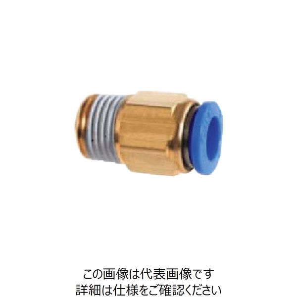 パルサーブル パルサールブ 90°チューブフィッティング プッシュインタイプ PC8-PT1/4”M A237 1個 237-2014（直送品）