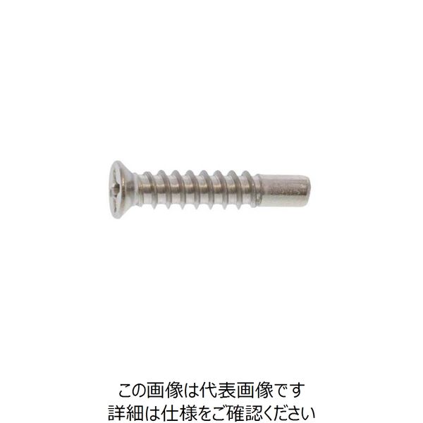 SUNCO 頭部ホワイト ステン(+)BRPサラ D=6 4×40(G=5 (500本入) 21-02-0506-0040-0400-A0（直送品）