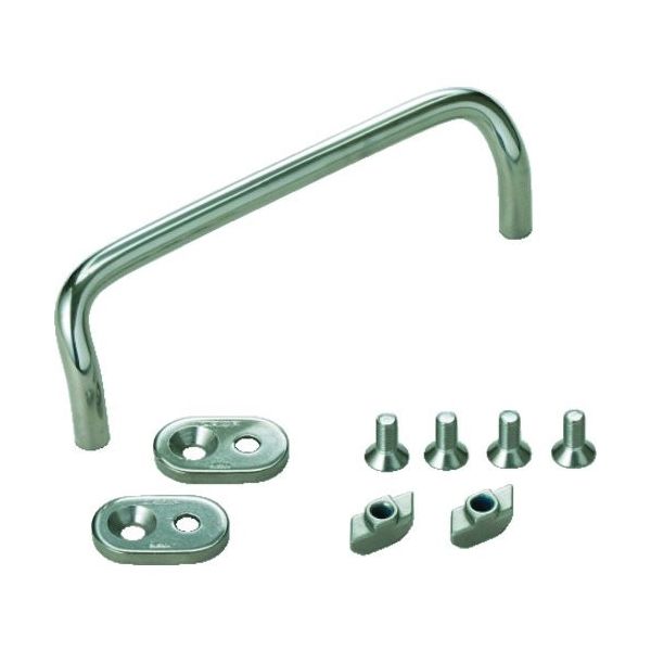 ステンレス鋼製丸棒取手アルミフレーム取付用セット