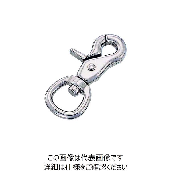 水本機械製作所 水本 ステンレス トリガースナップ 長さ48mm B-122 1個 162-9585（直送品）