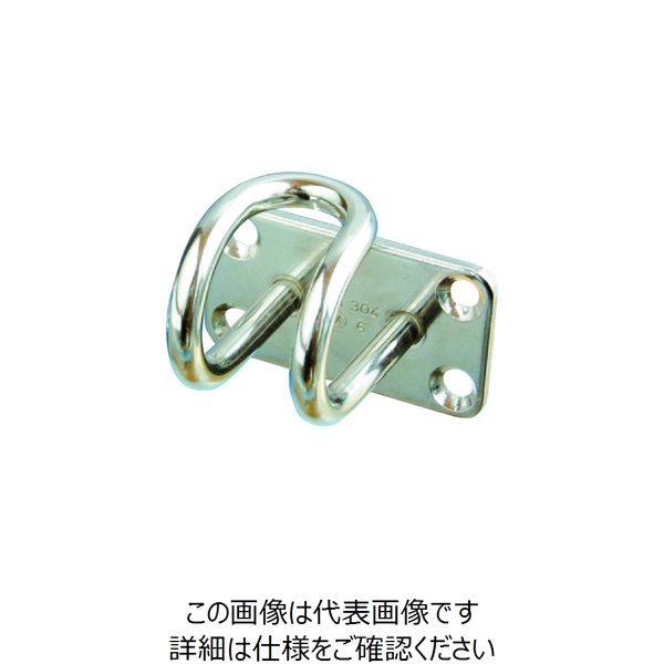 水本機械製作所 水本 ステンレス ワイヤープレートフック 54mm×30mm B-2087 1個 162-9819（直送品）