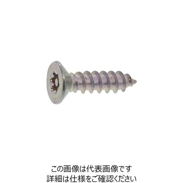 SUNCO 三価ホワイト TR×タンパー(Aサラ 4×12 (1500本入) 20-00-T101-0040-0120-03（直送品）