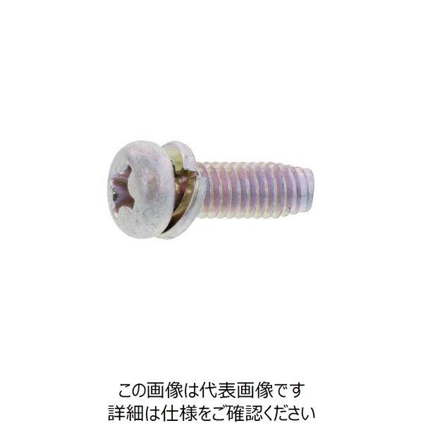 SUNCO 三価ホワイト SタイプナベP=2 3×10 (1800本入) 30-00-7002-0030-0100-03 1箱(1800本)（直送品）