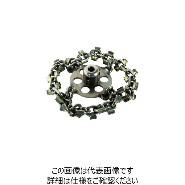 カンツール 排水管掃除機用部品 8mm用サイクロンプレミアムチェーンΦ100(マッドサイクロンMINI用) 1381084100U 1式（直送品）