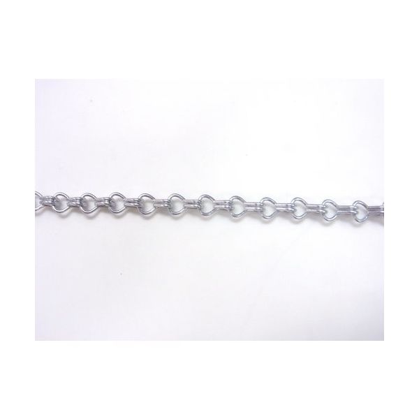 ニッサチェイン アルミカラーチェン 30m 銀 AR12-SV 1本 128-0198（直送品）