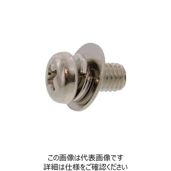 SUNCO 三価ホワイト ピタック(+)ナベP=3 5×20 (500本入) 10-00-P003-0050-0200-03（直送品）