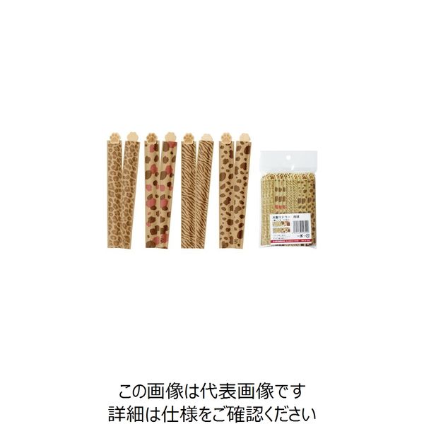 大黒工業 大黒 木製マドラー 肉球 袋入 48本アソート 377306 1袋(48本) 237-1243（直送品）