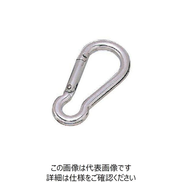 水本機械製作所 水本 アルミスナップフック（アルマイト付） シルバー 線径8mm 長さ78mm ALB-8S 1個 849-0579（直送品）